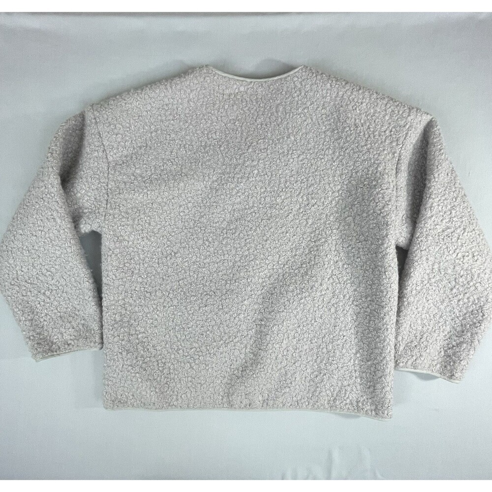 Mod Ref Teddy Sherpa Fleece Button Up Jacket Coat… - image 2